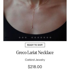 Catbird Greco lariat necklace